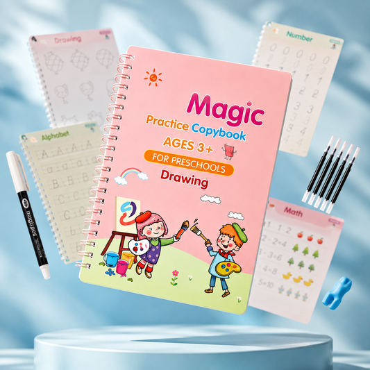 Set Caligrafia Para Niños: Escribe, borra y aprende