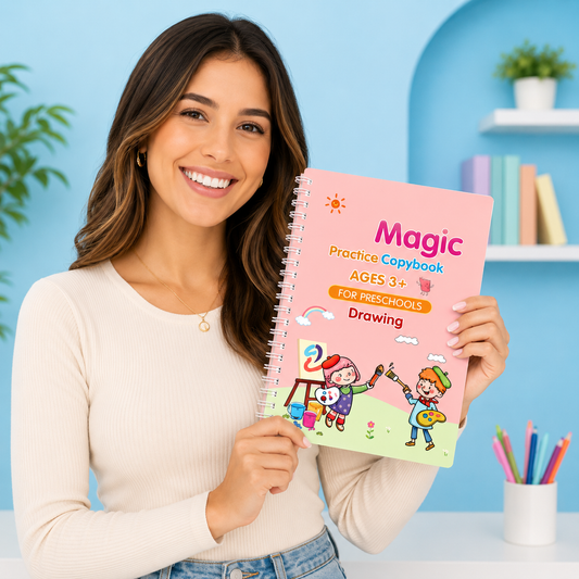 Set Caligrafia Para Niños: Escribe, borra y aprende