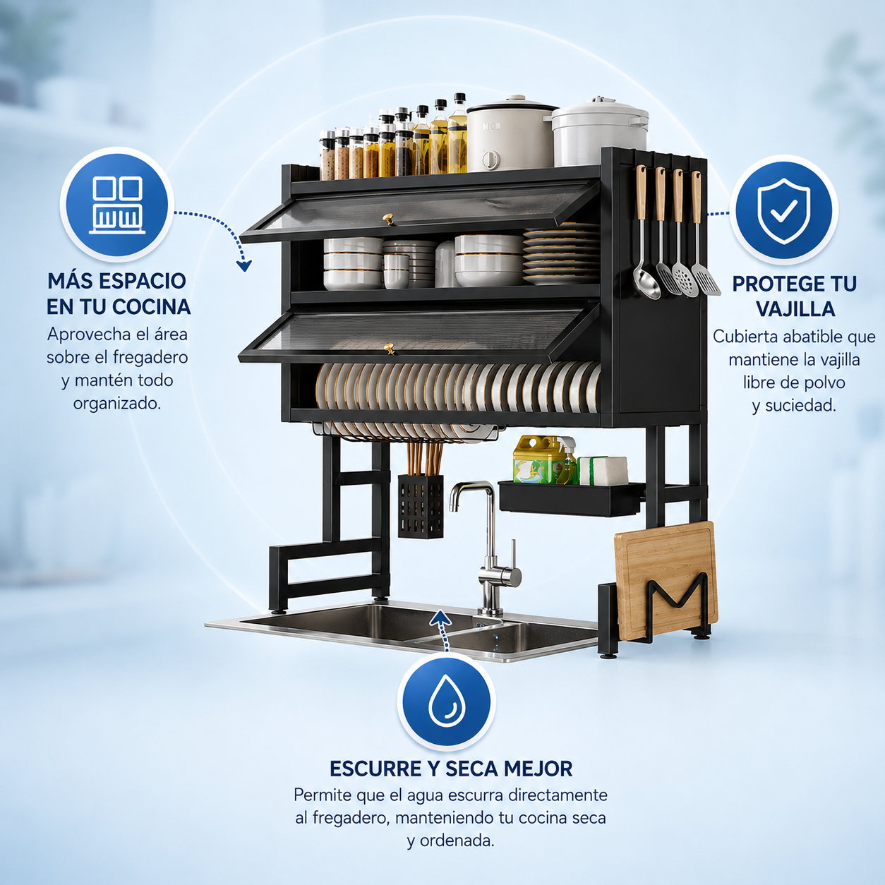 Escurridor de platos: Mantén tu cocina limpia y ordenada